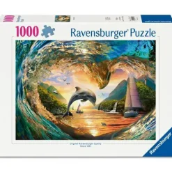 Puzzle "Sprung in den Sonnenuntergang", 1000 Teile
