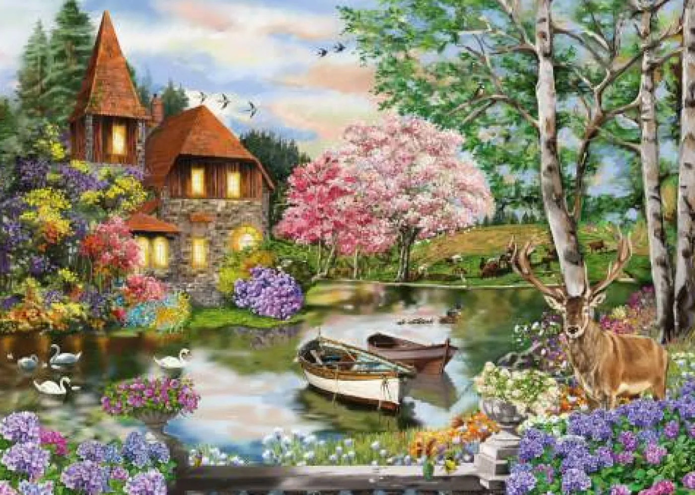 Puzzle "Haus am See", 1000 Teile