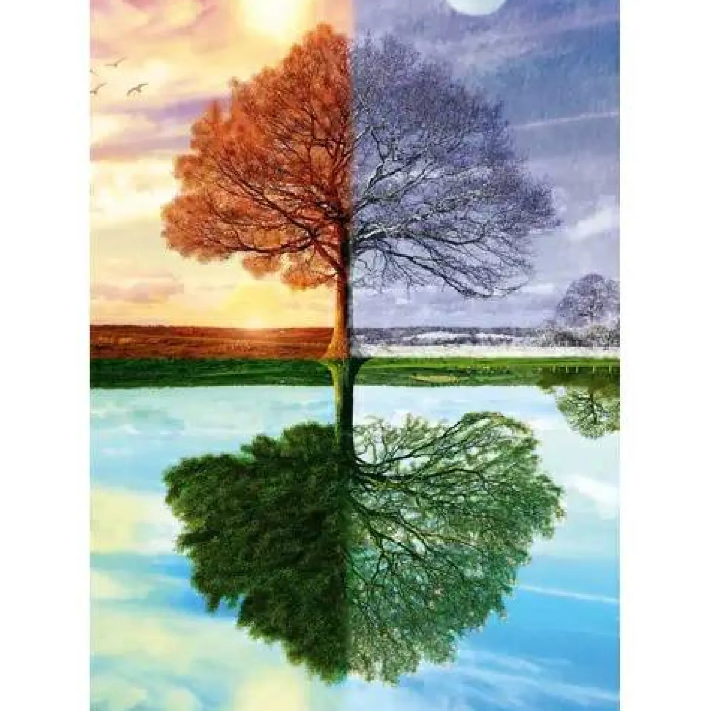 Puzzle "Jahreszeiten-Baum", 500 Teile