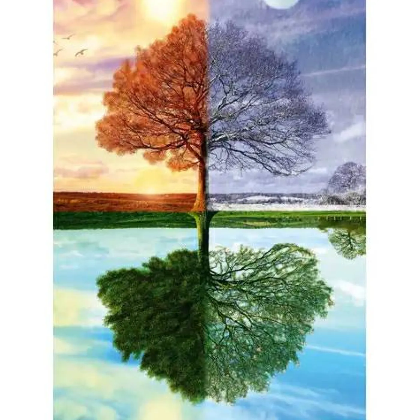 Puzzle "Jahreszeiten-Baum", 500 Teile