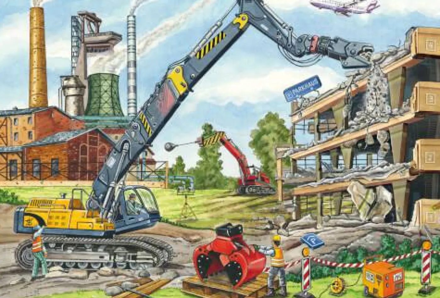 Puzzle "Meine liebsten Baustellenfahrzeuge", 3x48 cm