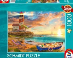 Puzzle "Sonnenuntergang in der Leuchtturm-Bucht", 1000 Teile
