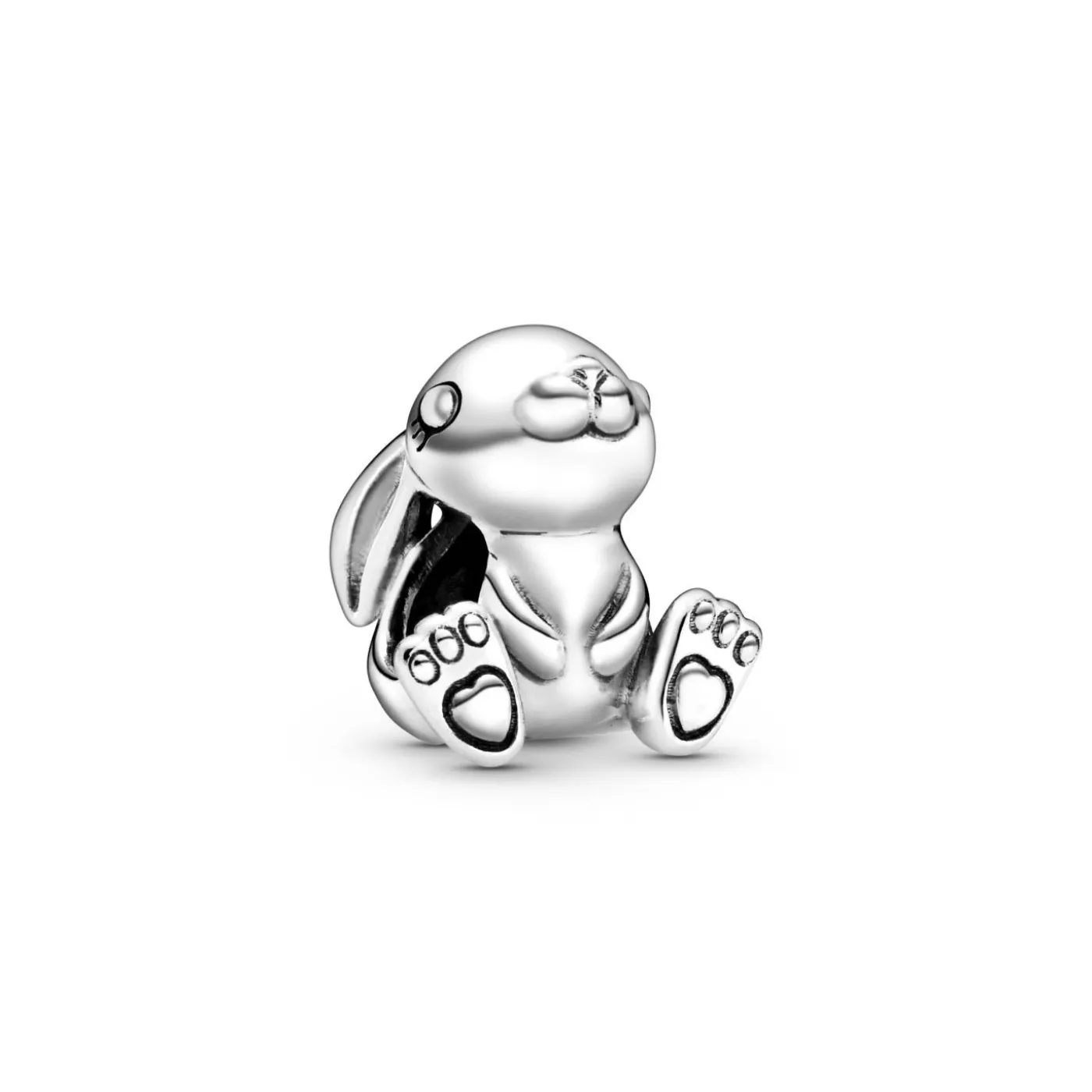 Rabbit sterling silver charm