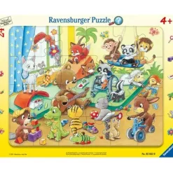 Rahmenpuzzle "Im Tierkindergarten", 24 Teile