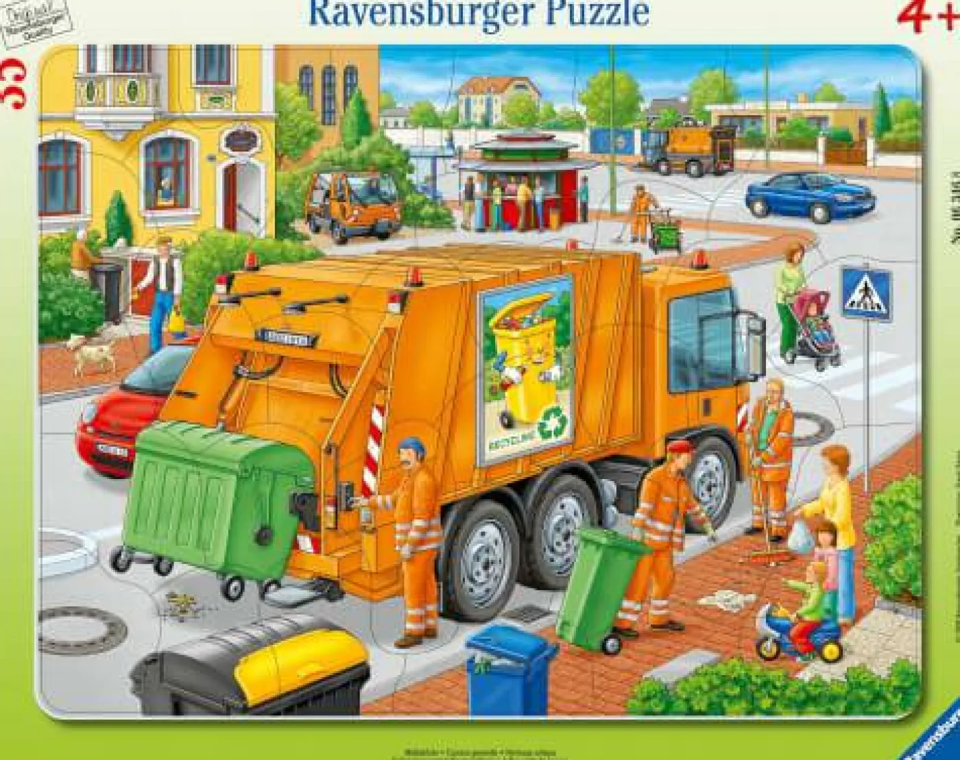 Rahmenpuzzle "Müllabfuhr", 35 Teile