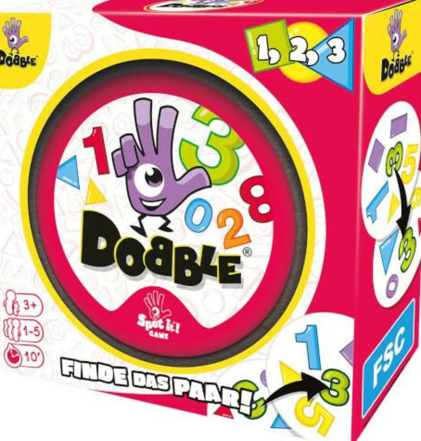 Reaktionsspiel "Dobble 1,2,3"