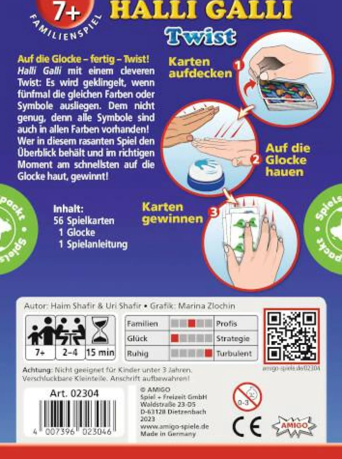 Reaktionsspiel "Halli Galli Twist"