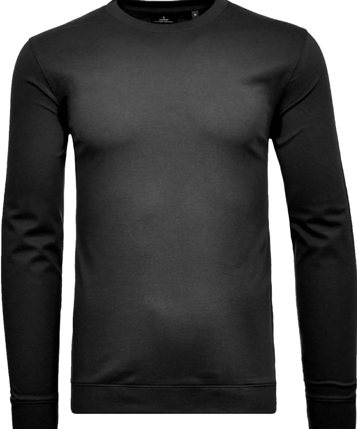 Round neck LS with bottom rib