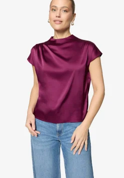 Satinbluse