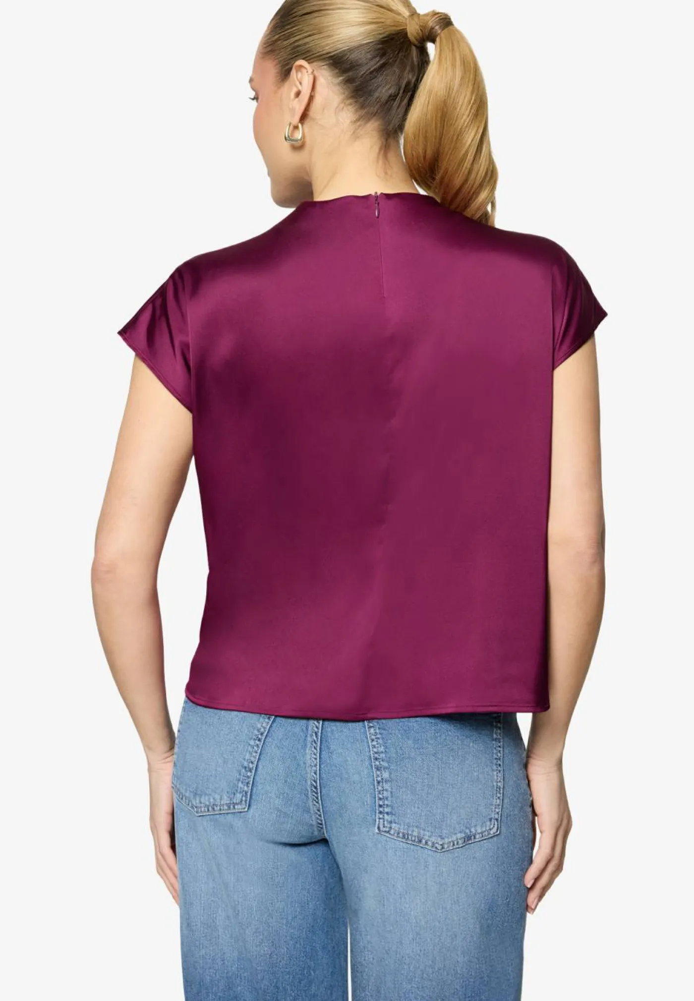 Satinbluse