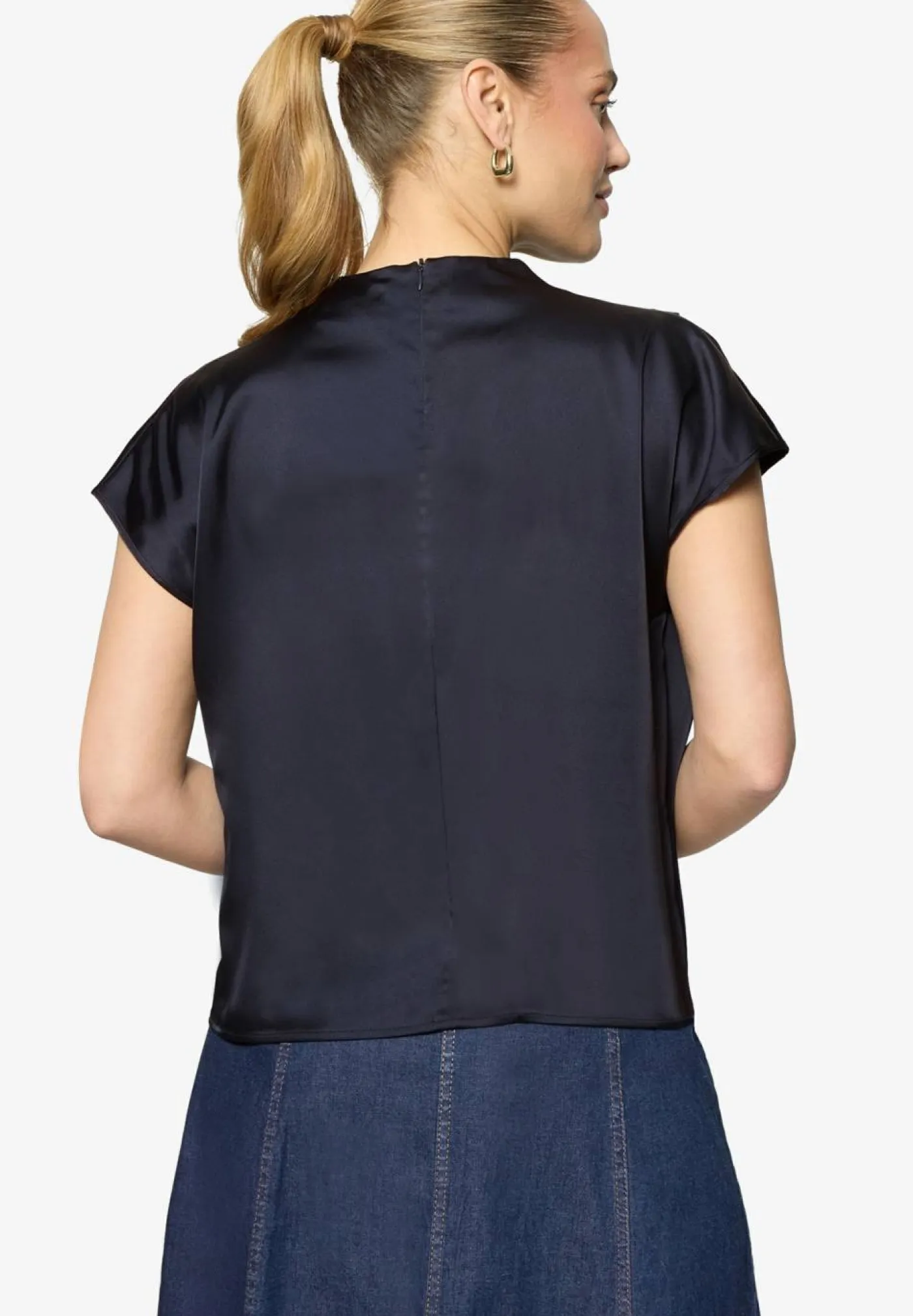 Satinbluse