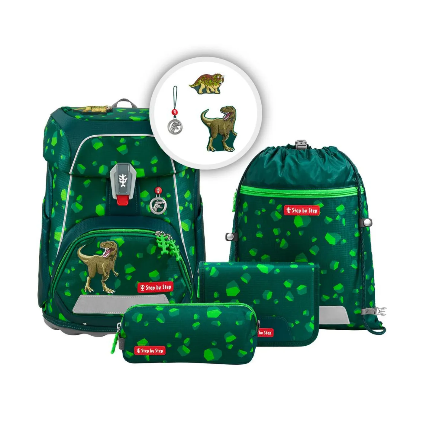Schulranzen-Set FIT "Dino Targo"