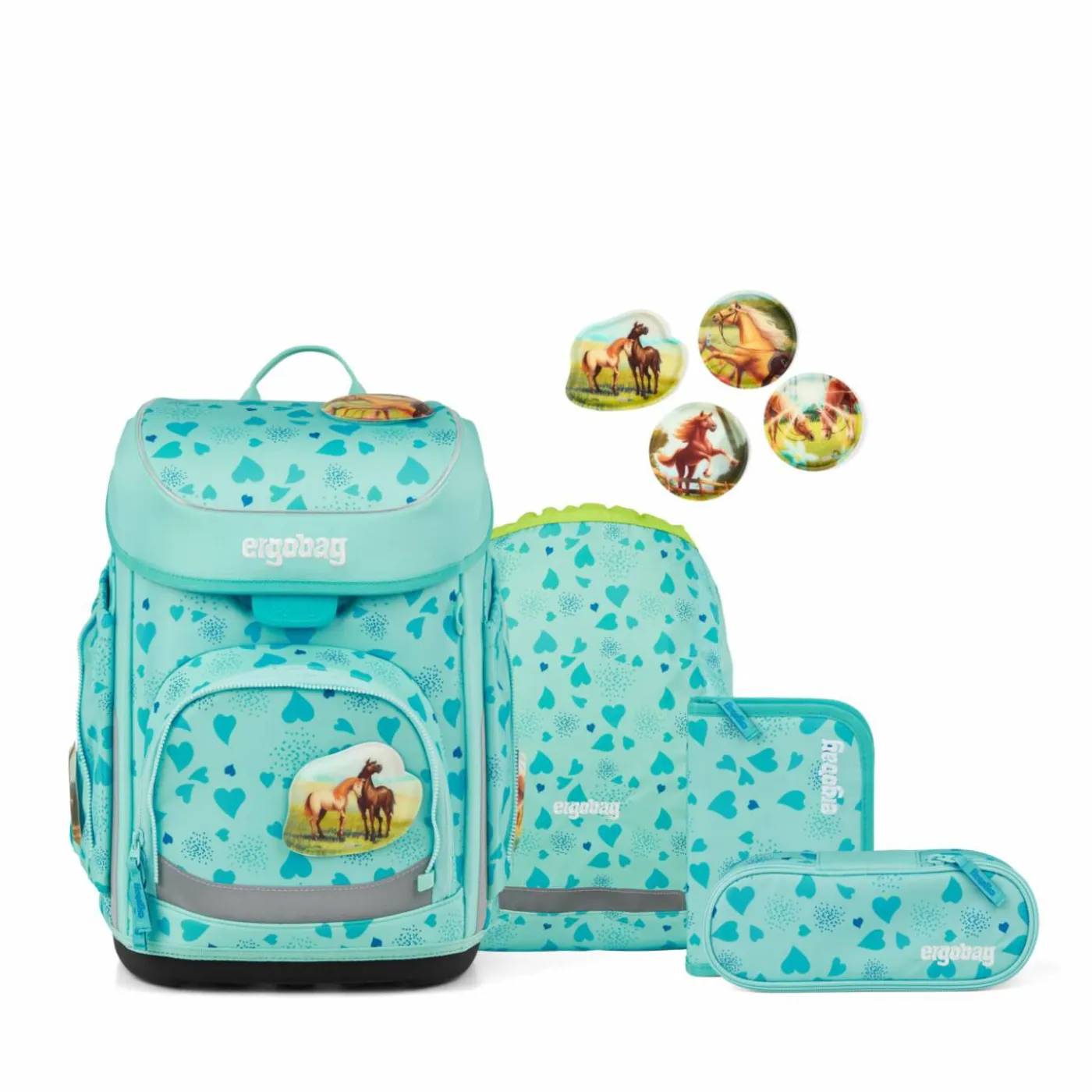 Schulranzen-Set "ReitBärtraum", Cubo
