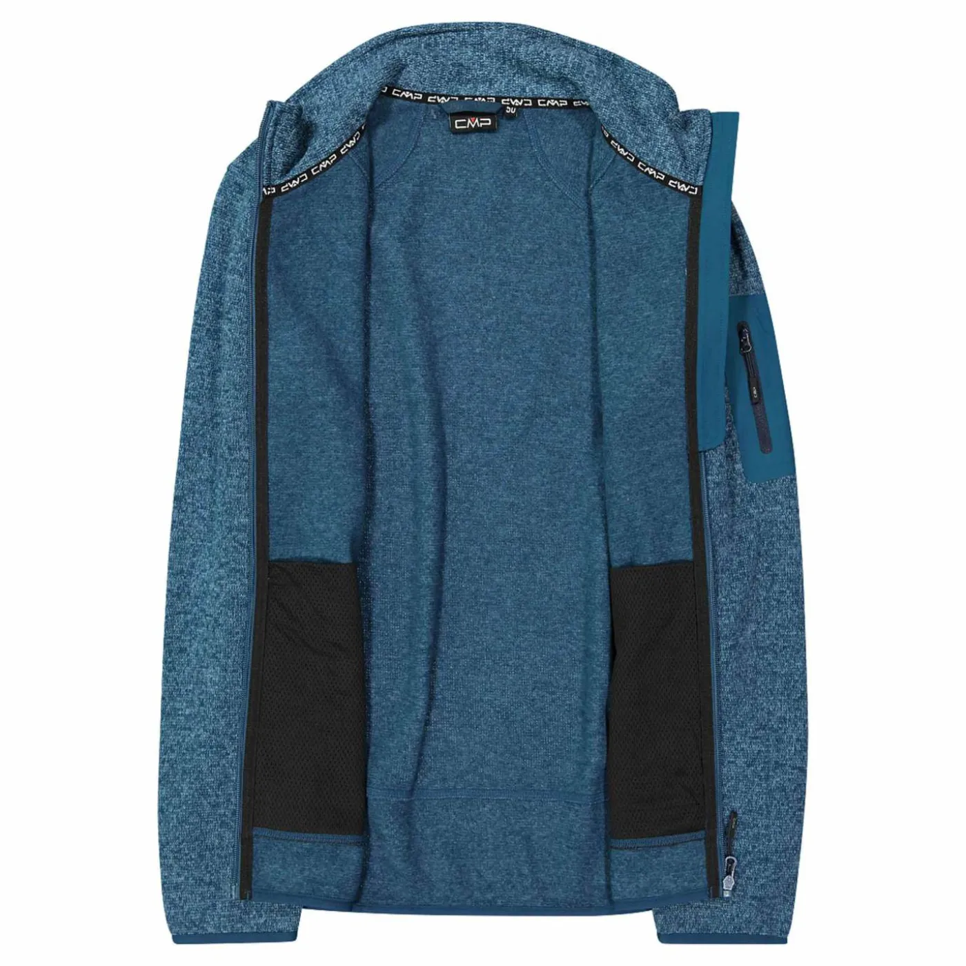Schwere Fleecejacke Knit-Tech Meliert
