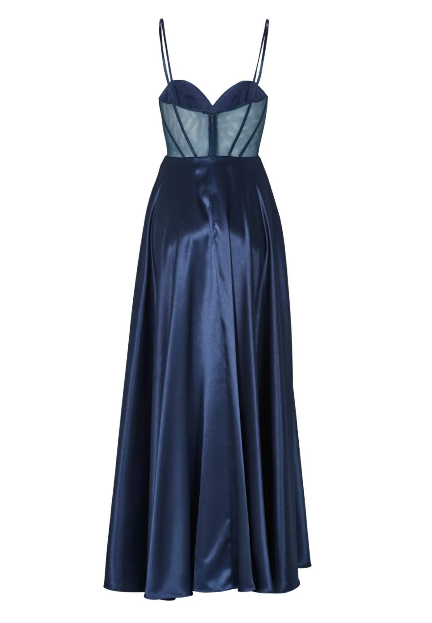 See-through-Corsagenkleid mit Ziersteinen