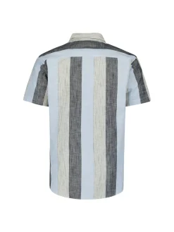Shirt Short Sleeve Revers Collar Slub Mu