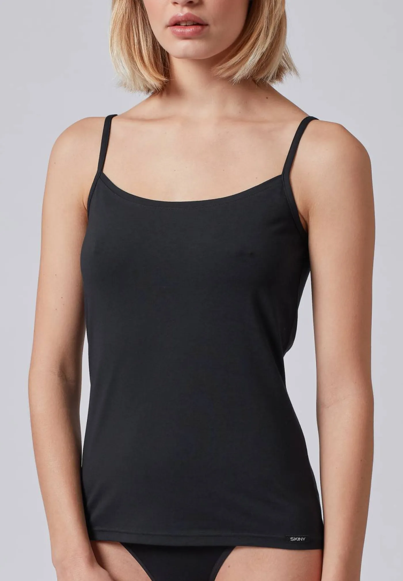 Skiny Damen Spaghettishirt Cotton Essentials