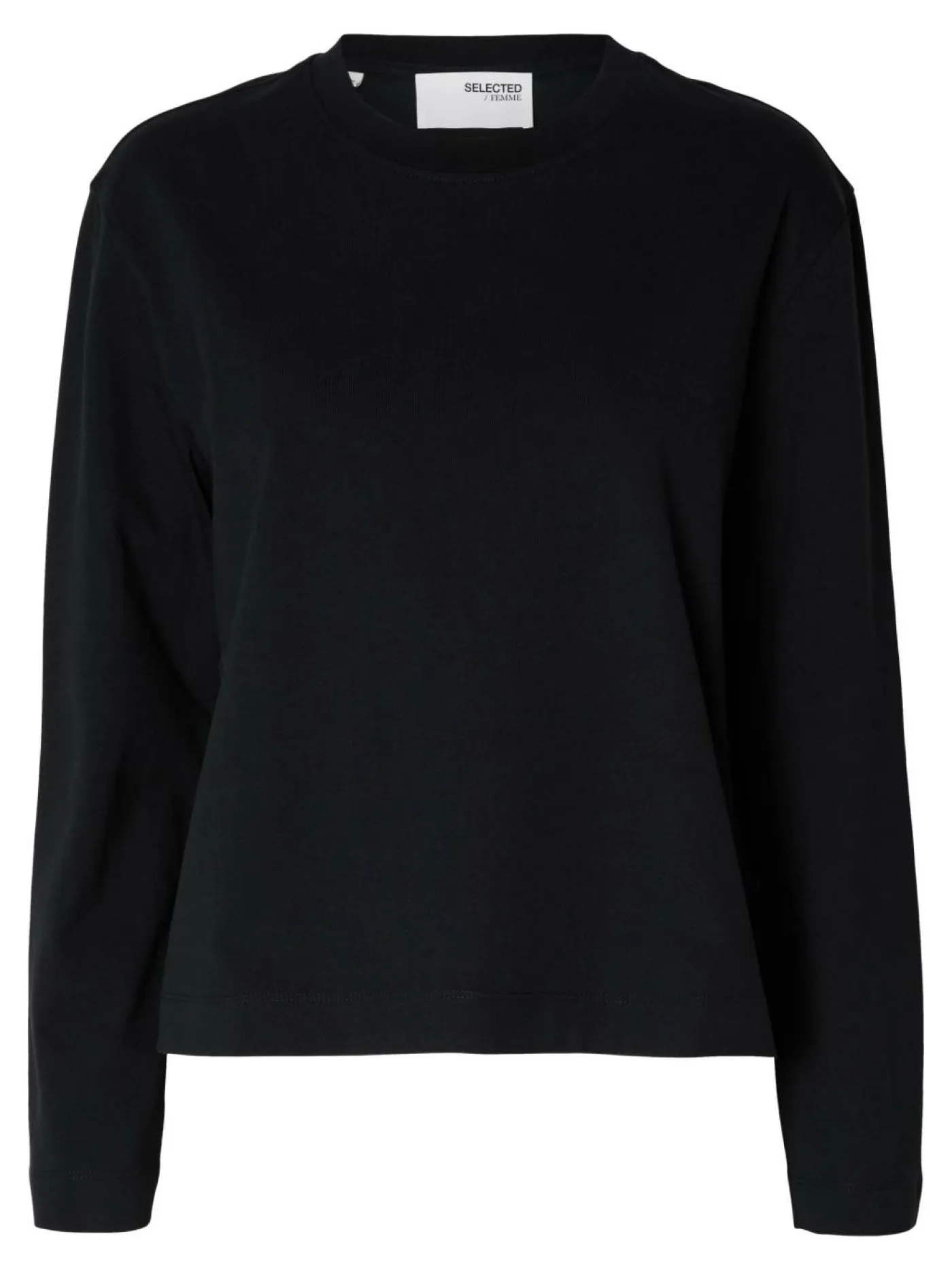 SLFESSENTIAL LS BOXY TEE NOOS