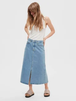 SLFKRISTA-GERDA HW L BLU DNM MAX SK NOOS