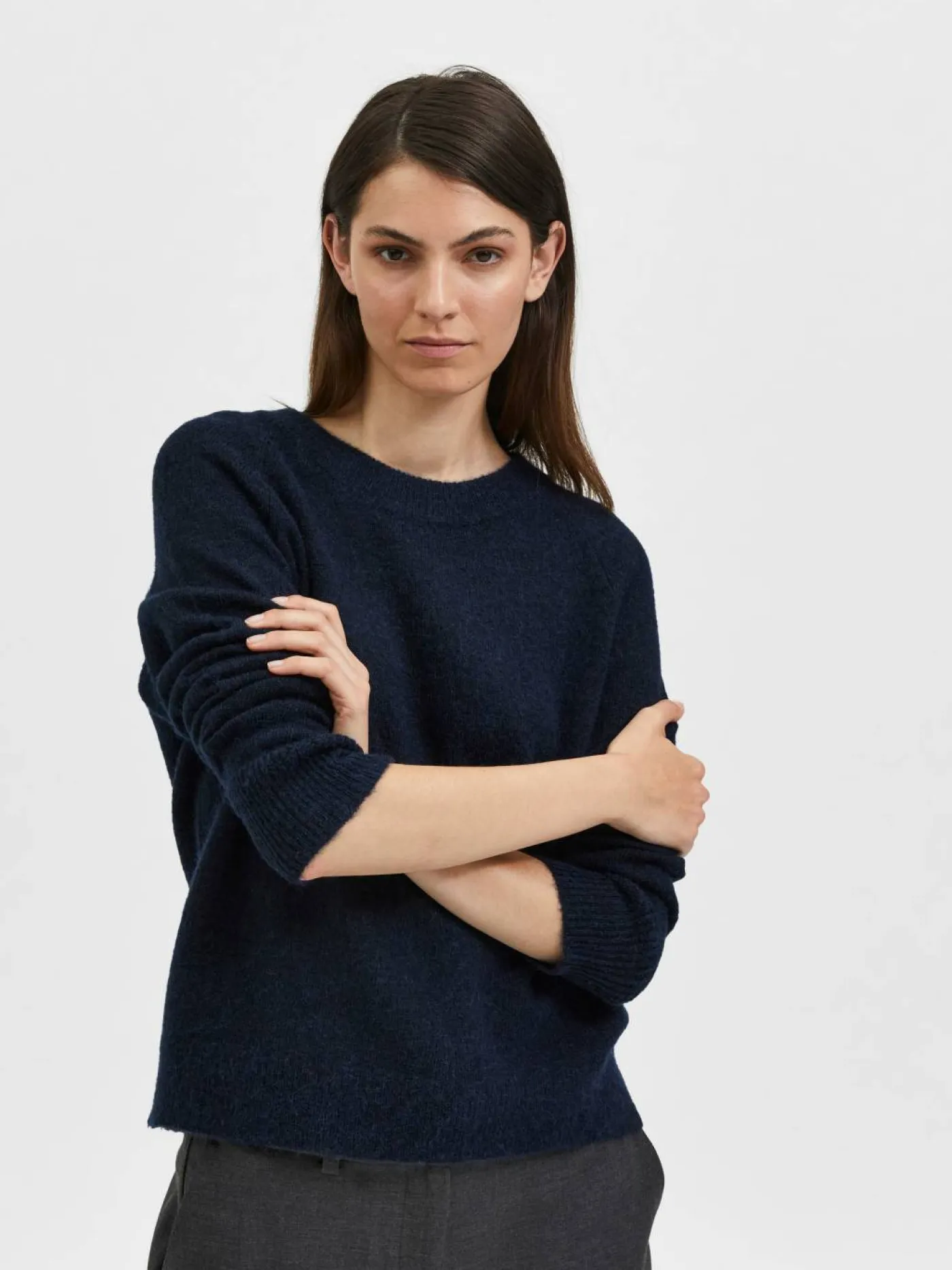 SLFLULU LS KNIT O-NECK B NOOS