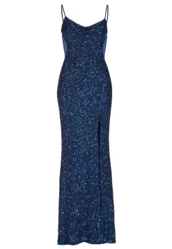 Slipdress mit transparenter Rückenpartie
