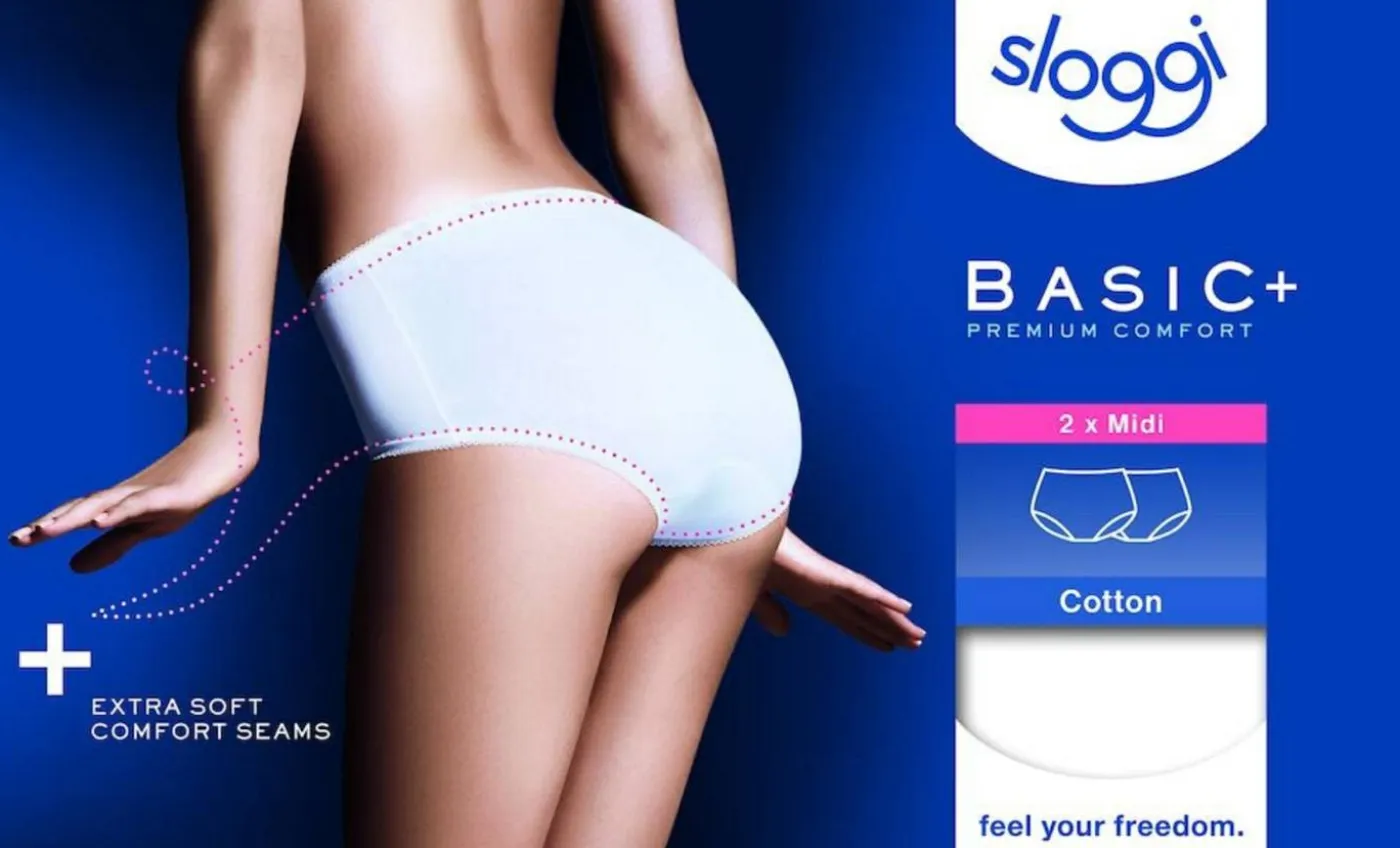 sloggi Basic+ Midi 2P