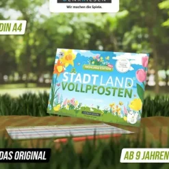 Spielblock "Stadt Land Vollpfosten® - Frühlings-Edition"