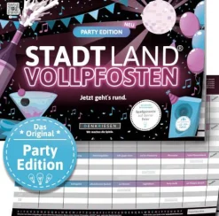 Spielblock "Stadt Land Vollpfosten® - Party-Edition"