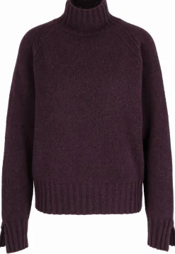 Stehkragen-Pullover aus Wolle