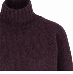 Stehkragen-Pullover aus Wolle