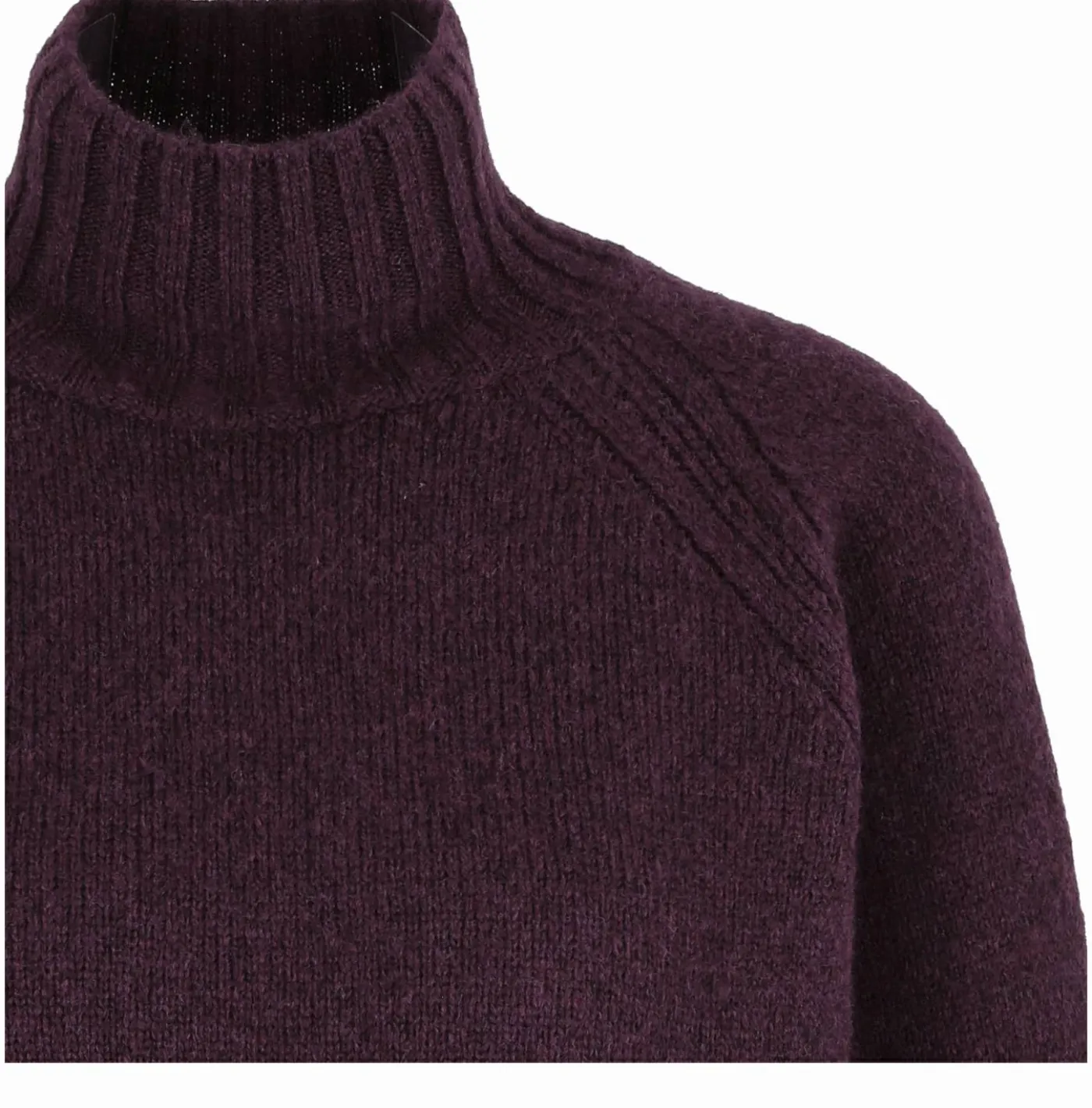 Stehkragen-Pullover aus Wolle