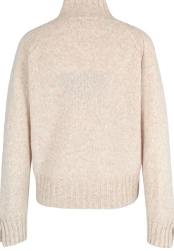 Stehkragen-Pullover aus Wolle