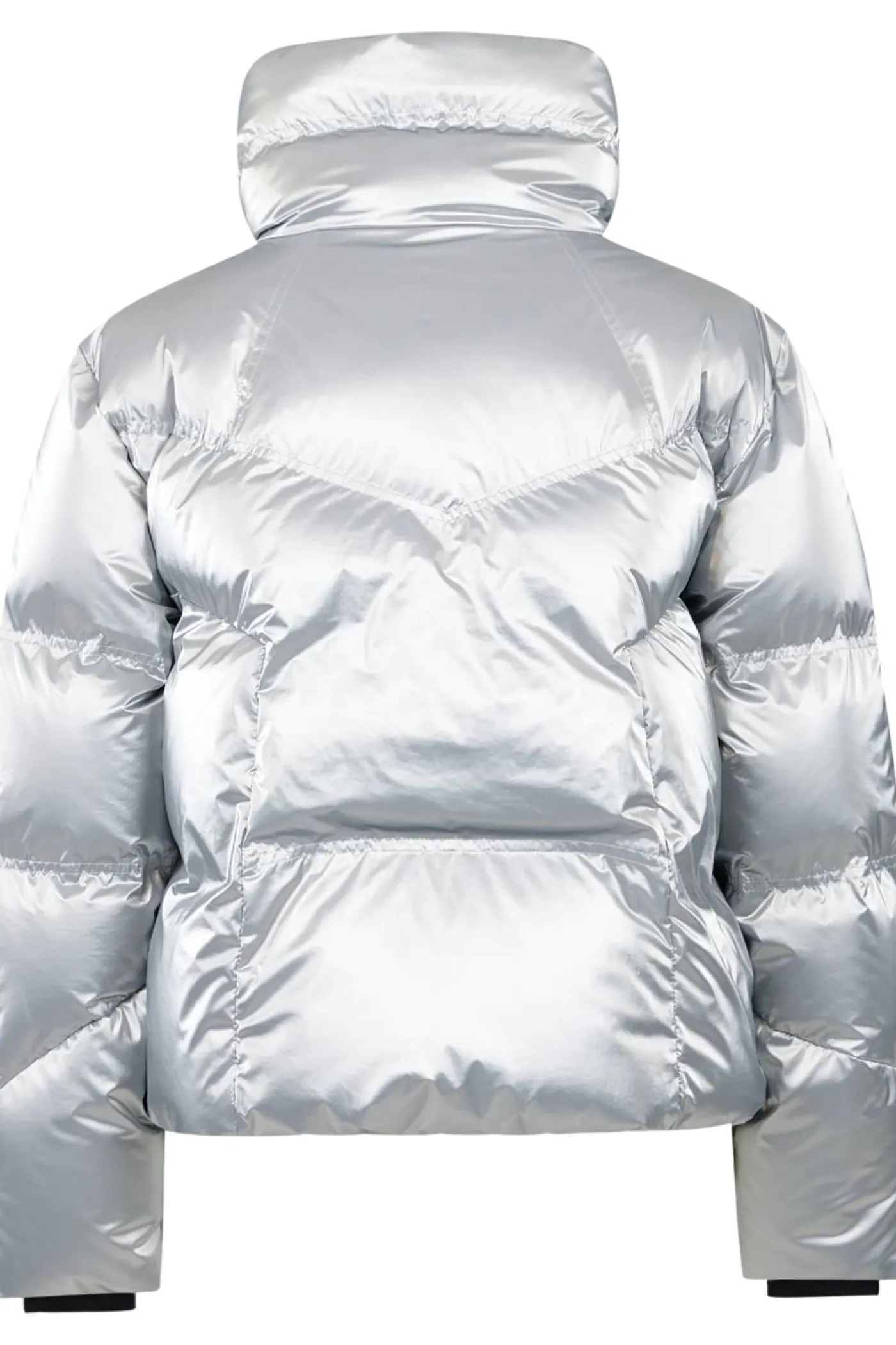 Steppjacke aus trendigem Metallic-Nylon