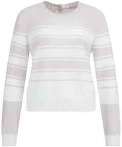 Strickpullover mit Streifen