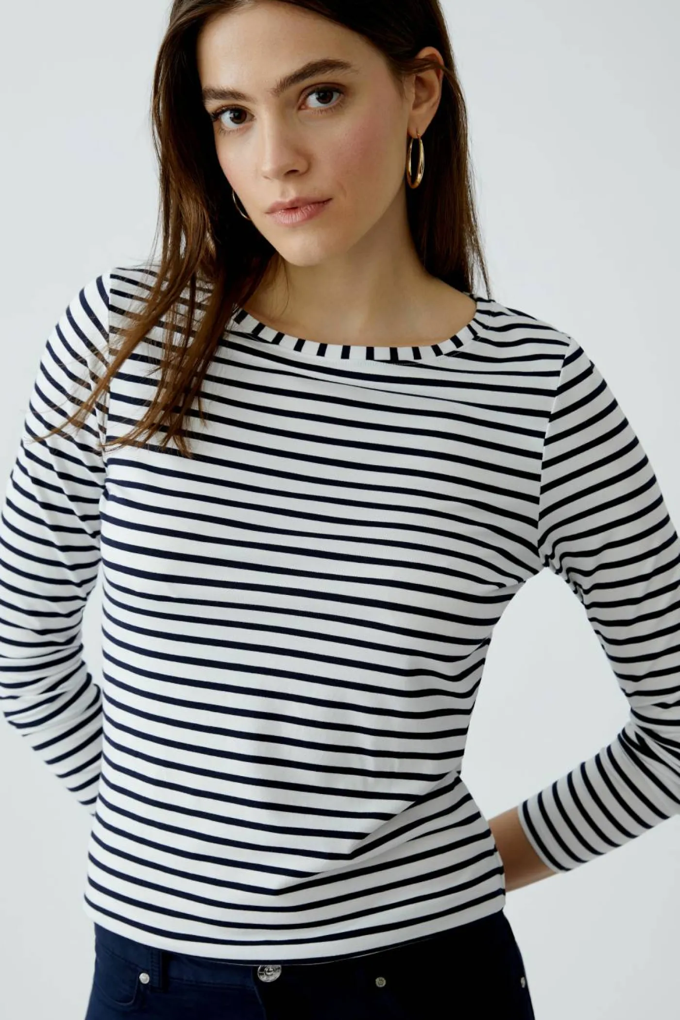 SUMIKO Langarmshirt elastische Cotton-Modalmischung