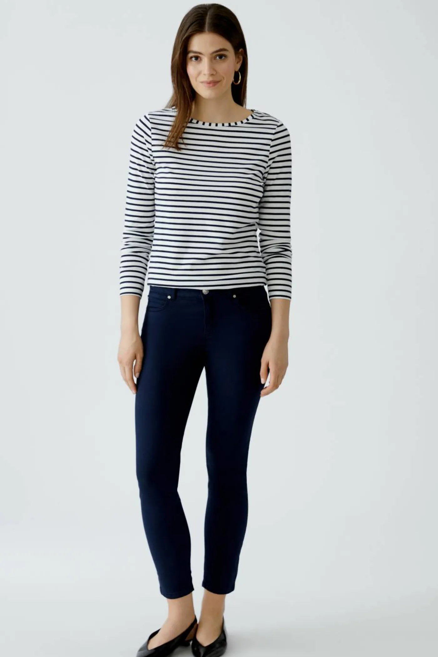 SUMIKO Langarmshirt elastische Cotton-Modalmischung
