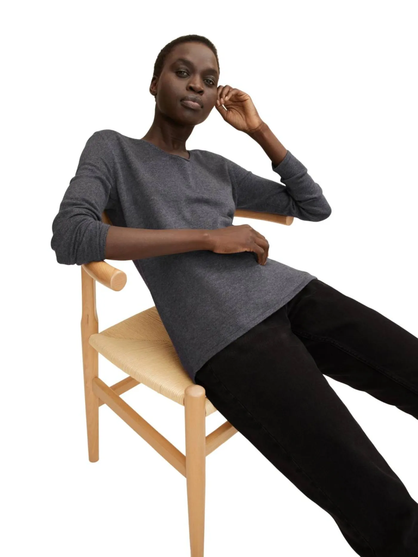 Sweater "basic v-neck"