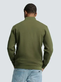Sweater Full Zipper Pique Bomber
