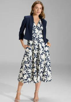 Taillierte Jacke aus Jersey Crêpe