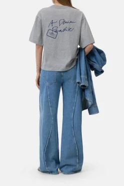 T-Shirt mit Stickerei