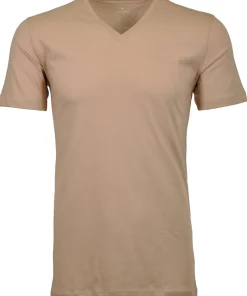 2 T-Shirt Doppelpack Bodyfit mit V-Ausschnitt