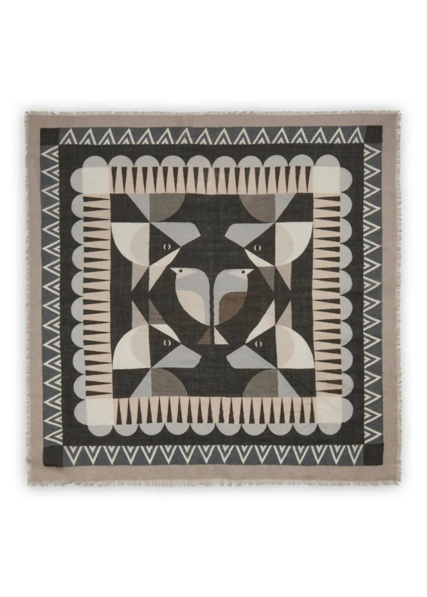 Tuch "PRINTED SQUARE WOOL/MODAL GRAPHIC MIX pi"