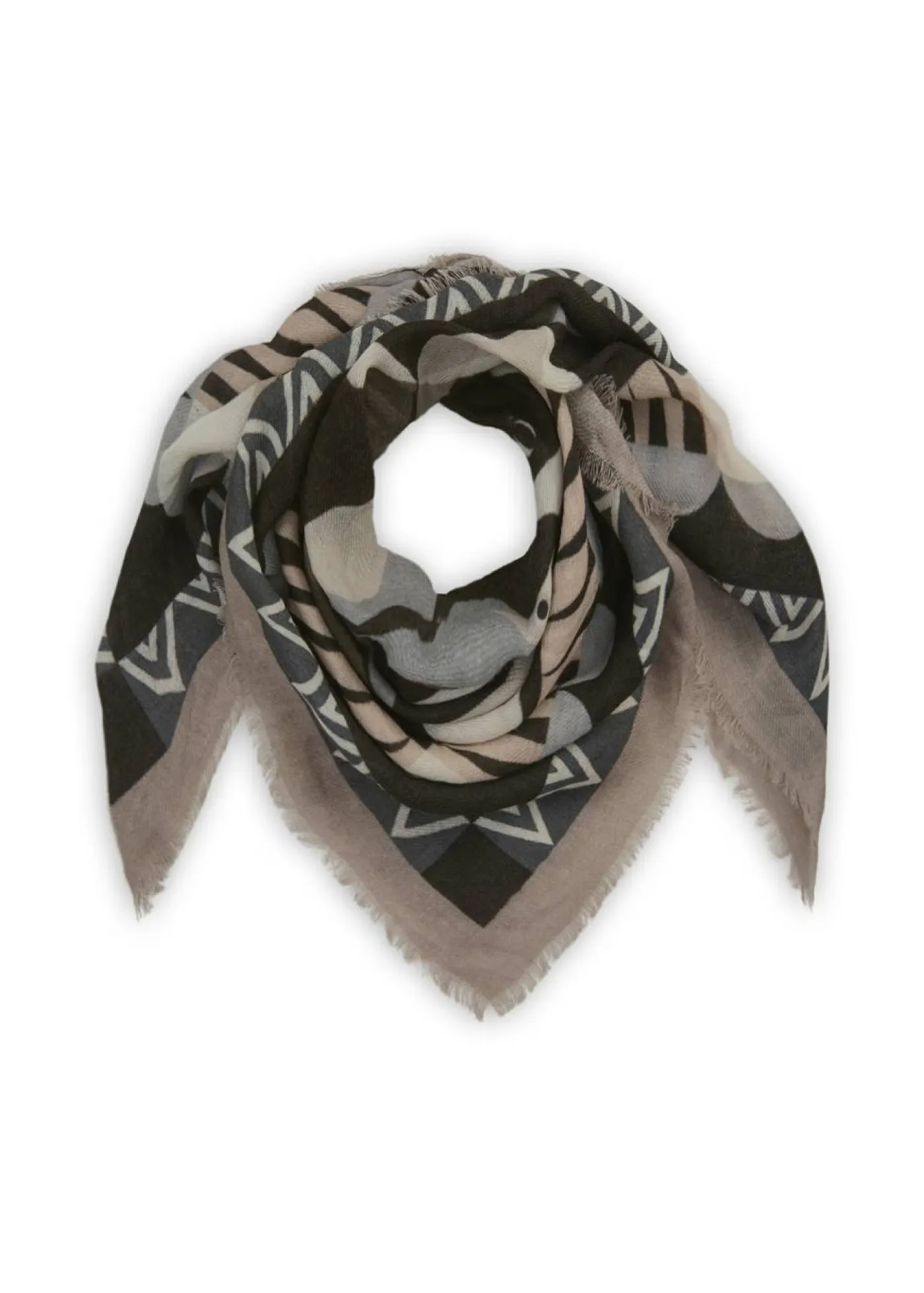 Tuch "PRINTED SQUARE WOOL/MODAL GRAPHIC MIX pi"