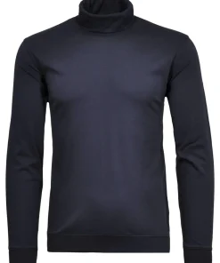 Turtle neck with bottom rib