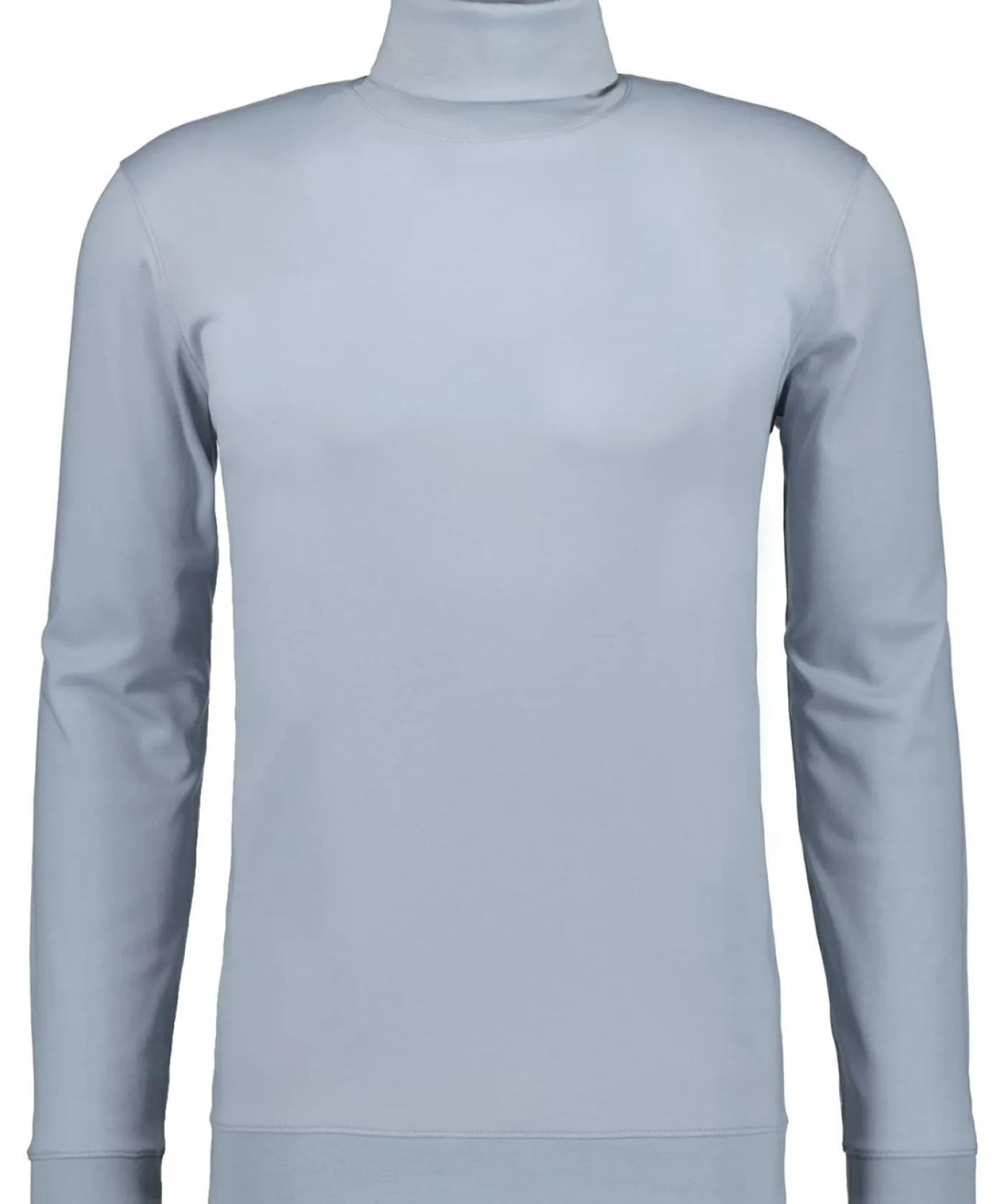 Turtle neck with bottom rib