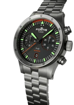 Uhr "FLIEGER F-43 BICOMPAX ORIGINAL AUF BLOCK BRACELET"
