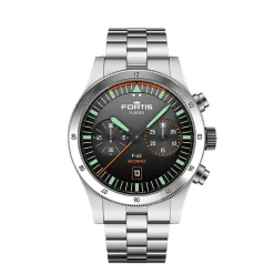 Uhr "FLIEGER F-43 BICOMPAX ORIGINAL AUF BLOCK BRACELET"