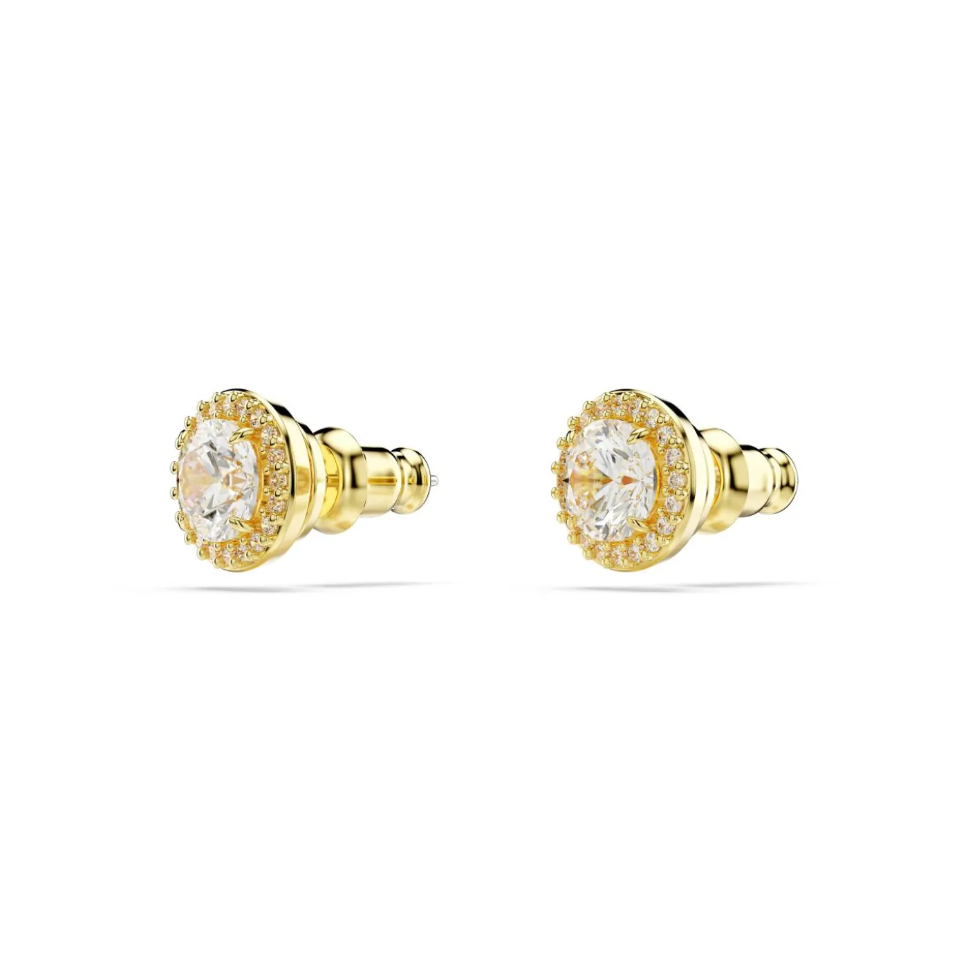 UNA:OHRSTECKER STUD PAVE WHITE/GOS