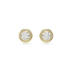 UNA:OHRSTECKER STUD PAVE WHITE/GOS