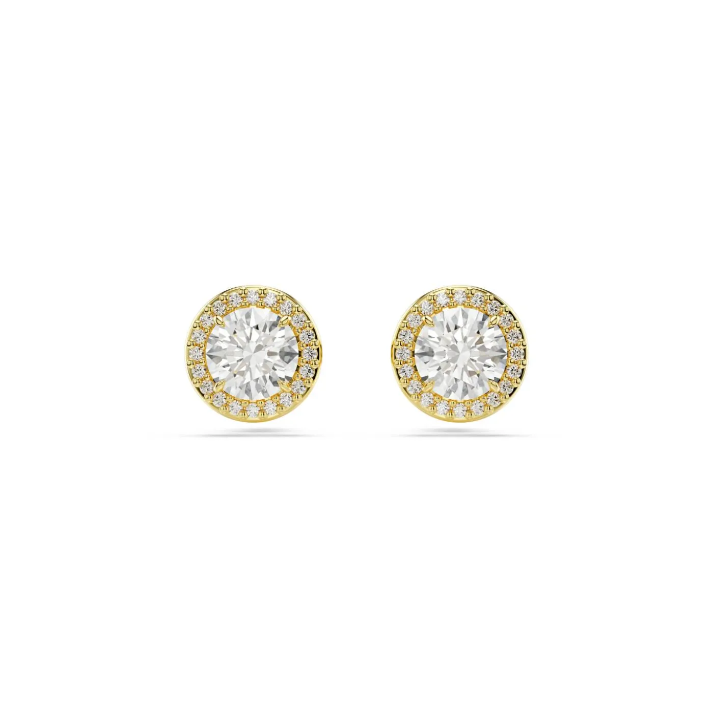 UNA:OHRSTECKER STUD PAVE WHITE/GOS